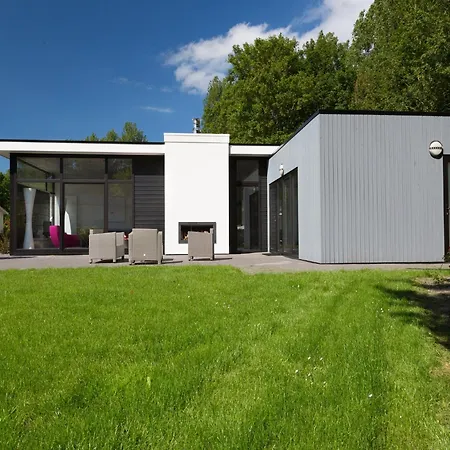 Chalet Modern With A Fireplace In A *