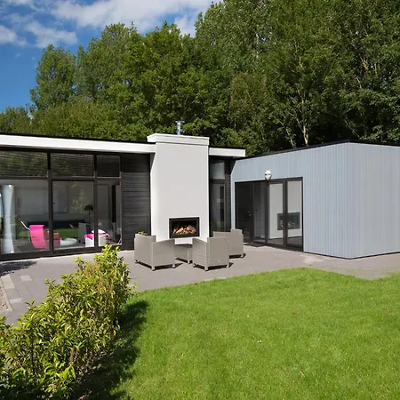 Modern With A Fireplace In A *